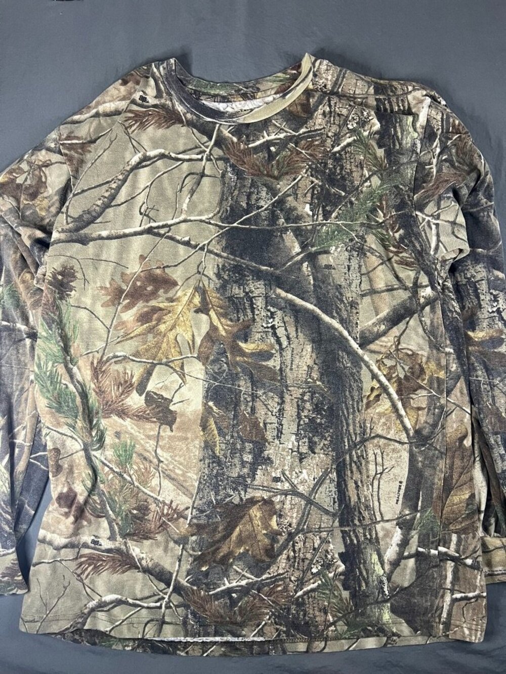 Real Tree Ranger Long Sleeve Tshirt Camo Tee Men’s XL Outdoor Hiking Camping